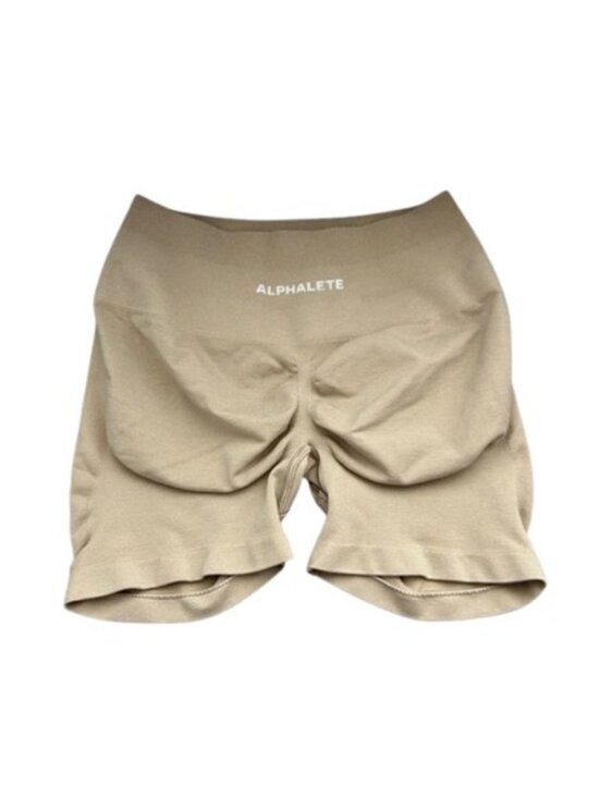 Alphalete pump mid rise shorts cream women's size M NWOT - Picture 5 of 7